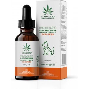 Cannalab Organics Έλαιο Κάνναβης - CBD OIL 5% ΓΙΑ ΚΑΤΟΙΚΙΔΙΑ ΖΩΑ  Πλήρους Φάσματος