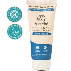 Suntribe Mineral Αντηλιακή Κρέμα SPF 50 100ml | Φυσική Προστασία για Πρόσωπο & Σώμα
