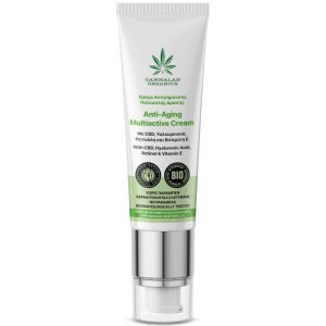 Cannalab Organics Κρέμα Αντιγήρανσης Πολλαπλής Δράσης με CBD, Υαλουρονικό, Ρετινόλη και Βιταμίνη Ε 45ml