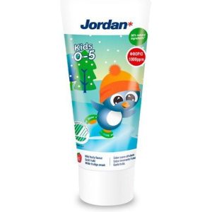 Jordan Οδοντόκρεμα για 0m+ 50ml 1000 ppm Mild Fruity Πιγκουίνος