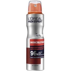 L’Oreal Expert Invincible Man Αποσμητικό Spray Υψηλής Αντοχής 96h 150ml
