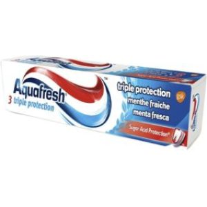 Aquafresh Triple Protection Οδοντόκρεμα για Πλάκα & Τερηδόνα Fresh & Minty 75ml