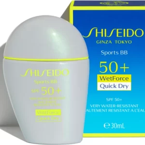 Shiseido Sports BB Quick Dry Αδιάβροχη Αντηλιακή Κρέμα Προσώπου SPF50 με Χρώμα Very Dark 30ml