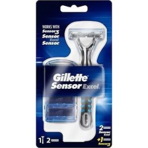 Gillette Sensor Excel Ξυραφάκι με 3 Ανταλλακτικές Κεφαλές