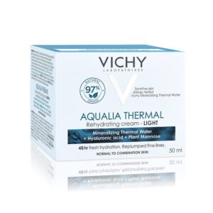 Vichy Aqualia Thermal Light 24ωρη Ενυδατική Κρέμα Προσώπου Ημέρας για Κανονικές Επιδερμίδες με Υαλουρονικό Οξύ 50ml