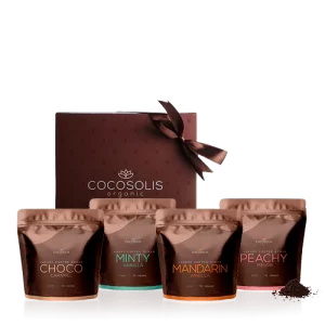 Cocosolis Luxury Coffee Scrub Box  Scrub για το Πρόσωπο & το Σώμα 4x70gr
