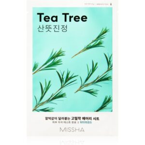 Missha Airy Fit Tea Tree Μάσκα Προσώπου για Καθαρισμό 19gr