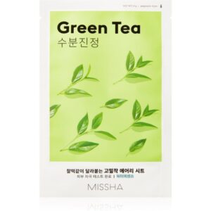 Missha Airy Fit Green Tea Μάσκα Προσώπου για Ενυδάτωση 19gr