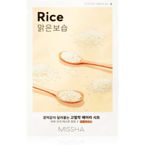Missha Airy Fit Rice Μάσκα Προσώπου για Αναζωογόνηση / Καθαρισμό 19gr