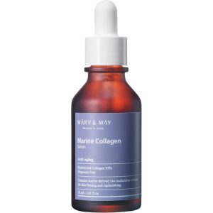 Mary & May Marine Collagen Ενυδατικό & Αντιγηραντικό Serum Προσώπου με Υαλουρονικό Οξύ & Κολλαγόνο για Λάμψη & Σύσφιξη 30ml